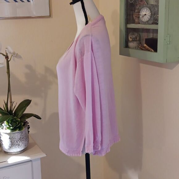 J. Crew Pink Sweater. Soft Knit .Timeless Design.Preppy - Picture 4 of 10